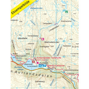 Carte de randonnée Aurlandsdalen 1:50 000 - Norvège