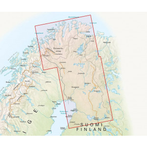 Carte routière Nord de la Finlande : Tiekarta Pohjois-Suomi 1:500 000