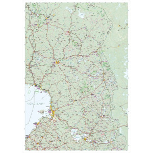Carte routière Nord de la Finlande : Tiekarta Pohjois-Suomi 1:500 000