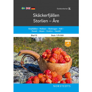 Skäckerfjällen – Storlien - Åre 1:75 000 Blad 10