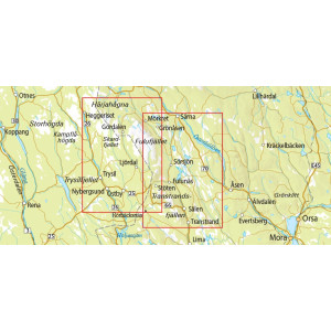 Fulufjället - Trysil - Sälen 1:75 000 Blad 14