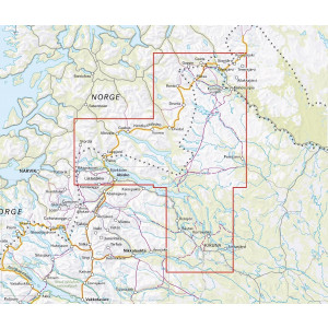 Carte Treriksröset, Abisko & Kiruna 1:100.000 - Calazo