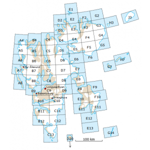 D9 Agardhfjellet 1:100 000