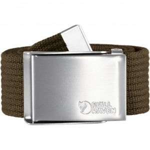 Ceinture avec boucle en métal Fjällräven Canvas Belt - Olive Foncé/Dark/Olive