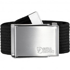 Ceinture avec boucle en métal Fjällräven Canvas Belt - Noir/Black