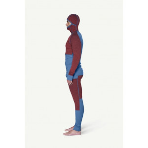 Sous-vêtement manches longues en laine mérinos Devold Tuvegga Merino Hoodie Man - Cayenne