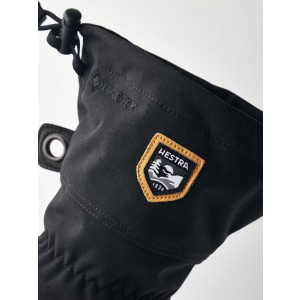 Gants chauds, imperméables et résistants Hestra Army Leather Gore-Tex Gloves-Noir