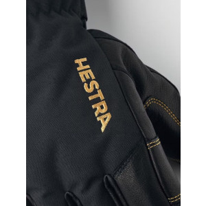 Gants chauds, imperméables et résistants Hestra Army Leather Gore-Tex Gloves-Noir