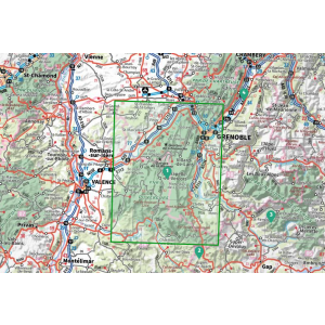Carte IGN Top 75 Massif du Vercors