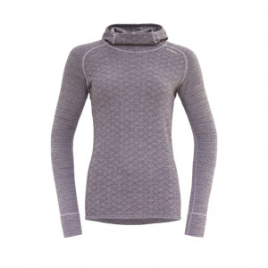 Sous-vêtement doux et confortable Devold Kvitegga Merino 230 Hoodie Woman-Orchid