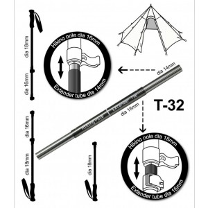 Luxe Outdoor Hiking Pole Extender T32