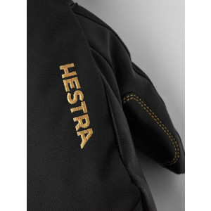 Moufles en cuir chauds et imperméables Hestra Army Leather Gore-Tex Mitt-Noir