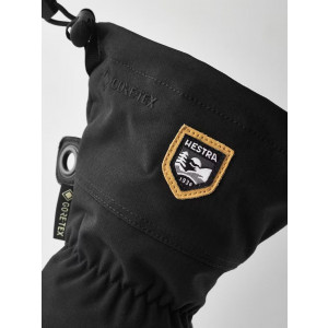 Moufles en cuir chauds et imperméables Hestra Army Leather Gore-Tex Mitt-Noir
