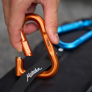 Mousqueton en aluminium avec système de verrouillage Matador Betalock