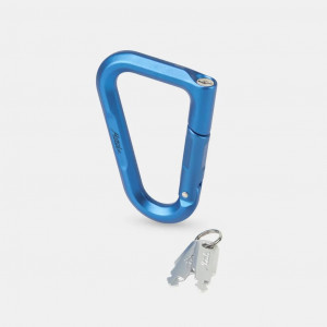 Mousqueton en aluminium avec système de verrouillage Matador Betalock - Bleu