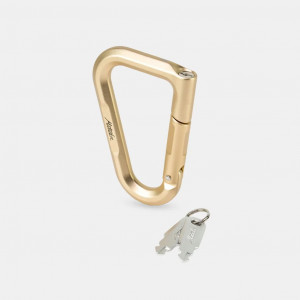 Mousqueton en aluminium avec système de verrouillage Matador Betalock - Or