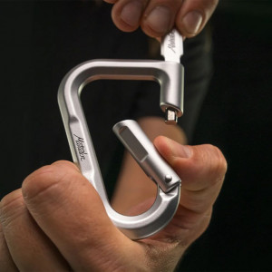 Mousqueton en aluminium avec système de verrouillage Matador Betalock