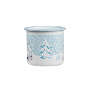 Muurla Moomin enamel mug Let it Snow 3,7dl