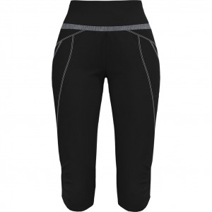 Pantalon corsaire de randonnée léger Crazy Mid-Short Exit Woman - Noir/ Black