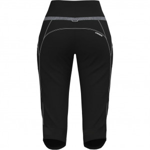 Pantalon corsaire de randonnée léger Crazy Mid-Short Exit Woman - Noir/ Black