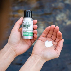 Paos poudre de douche certifié Bio - verveine citron
