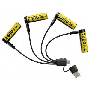 Nitecore Pack 4x Batteries NH2400
