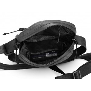 Pochette légère et très résistante Liteway Messenger Max Bag Ultra-Noir/Black