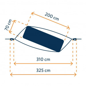 Hamac avec moustiquaire et emplacement matelasTicket To The Moon Pro Mat Hammok