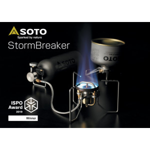 Réchaud multicombustible Soto StormBreaker : essence et gaz