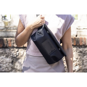 Sacoche de guidon légère et imperméable Ortlieb Sling-Bag Metrosphere - Noir/Black Embossed