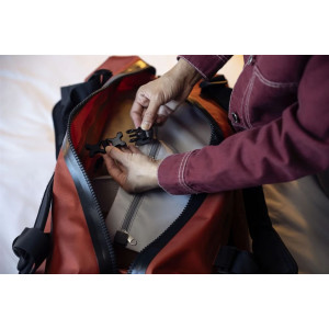 Sac de voyage léger, robuste et étanche Ortlieb Duffle Lite - Orange/Roiboos