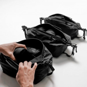 Ensemble de 3 sacs de forme cubique Matador Gear Cube 3-pack -Noir