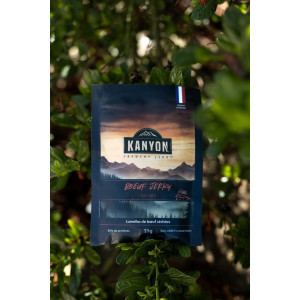 Snacks de viandes séchées hyper proteinés Kanyon Jerky Bœuf Nature