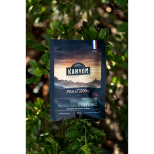 Snacks de viandes séchées hyper protéinés Kanyon Jerky Poulet Thaï 