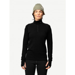 Devold Expedition Merino 235 Z.Neck Woman - Black