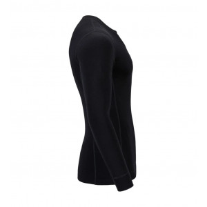 Sous-vêtement chaud en Laine mérinos Aclima WarmWool Crew Neck-Black