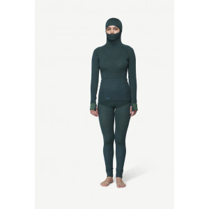 Sous-vêtement en laine mérinos manches longues Devold Tuvegga Merino Hoodie Woman - Vert/Woods