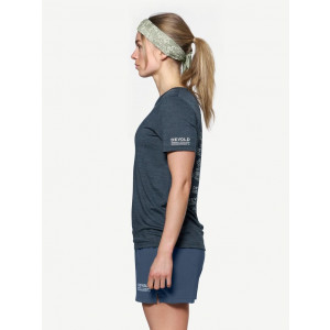Tee-shirt léger laine mérinos Devold Active Stamp Tee Woman - Night