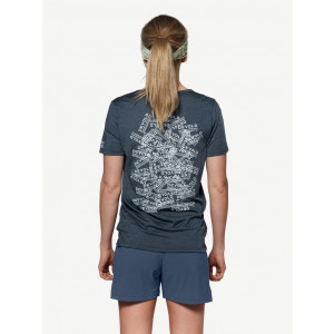 Tee-shirt léger laine mérinos Devold Active Stamp Tee Woman - Night