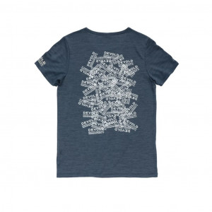 Tee-shirt léger laine mérinos Devold Active Stamp Tee Woman - Night