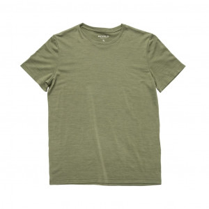 Tee-shirt léger manches courtes 100 % laine mérinos Devold Classic Tee Man - Vert/Lichen
