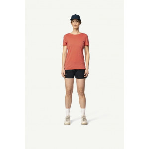 Tee-shirt léger manches courtes 100 % laine mérinos Devold Classic Tee Woman - Rouge/Coral