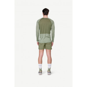 Tee-shirt très léger manches longues Devold Endurance Merino 130 Shirt Man - Vert Olive/Fog