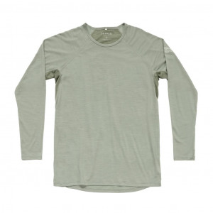 Tee-shirt très léger manches longues Devold Endurance Merino 130 Shirt Man - Vert Olive/Fog