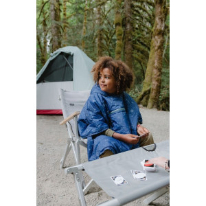 Poncho et couverture de camping Thermarest Honcho Poncho Kids-Bleu
