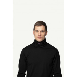 Tour de cou fin et chaud en laine mérinos Devold Breeze Merino 150 Headover - Noir