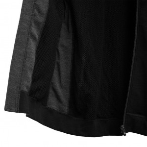Veste zippée en laine mérinos Aclima DoubleWool Jacket Man - Jet Black/Marengo