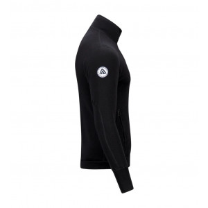 Veste zippée en laine mérinos Aclima DoubleWool Jacket Man - Jet Black/Marengo