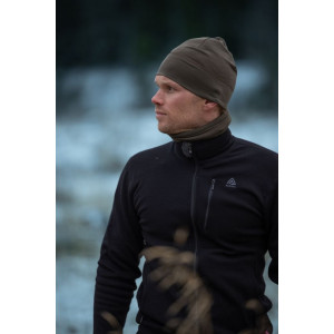 Veste zippée en laine mérinos Aclima DoubleWool Jacket Man - Jet Black/Marengo