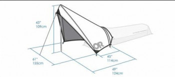 Dimensions Outdoor Research Helium UL Vestibule